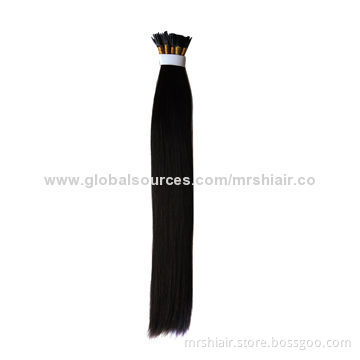 Peruvian Straight, 100g(1g per strand) Natural Color I-Tip Hair Extensions